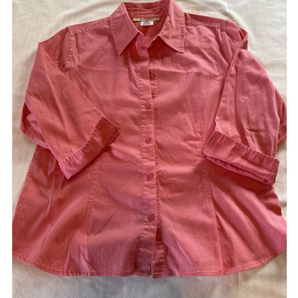 Como Button Down Ladies Blouse size XL